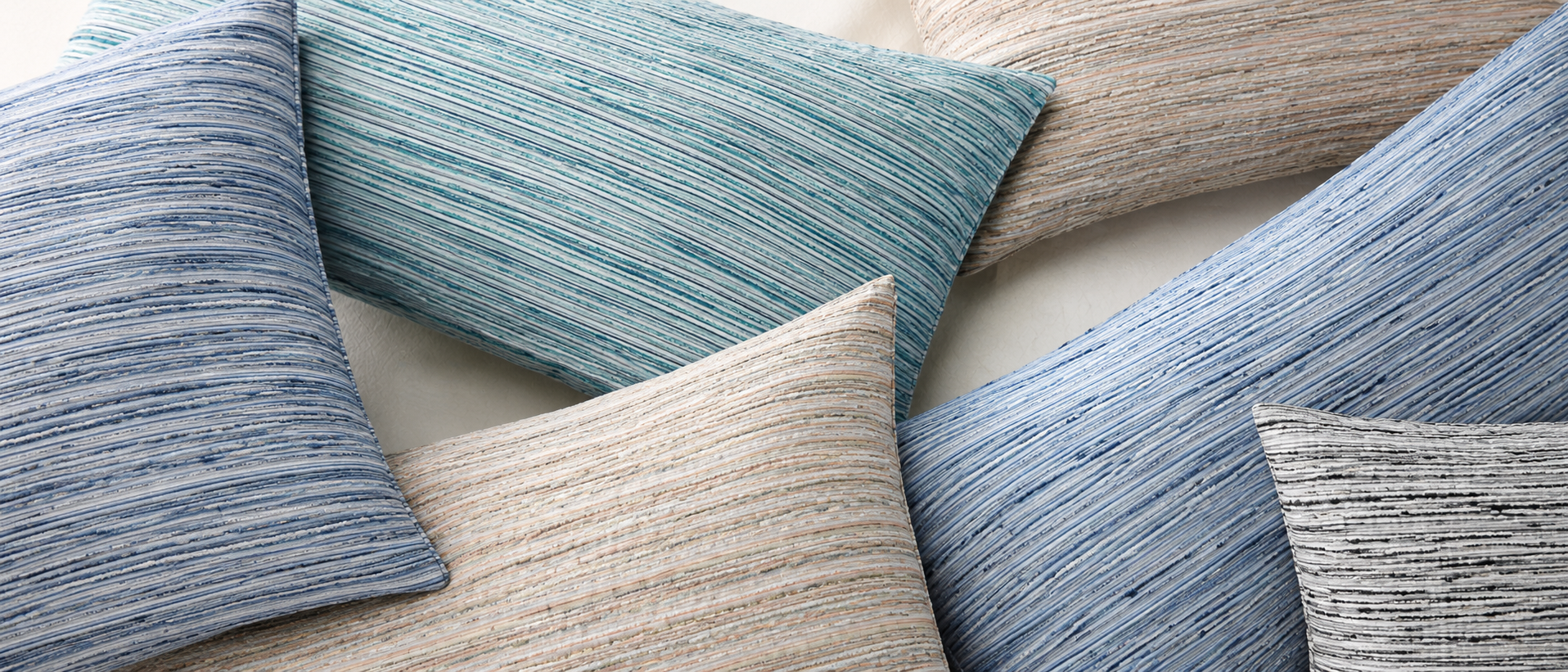 Comfortable home textiles in a relaxed interior