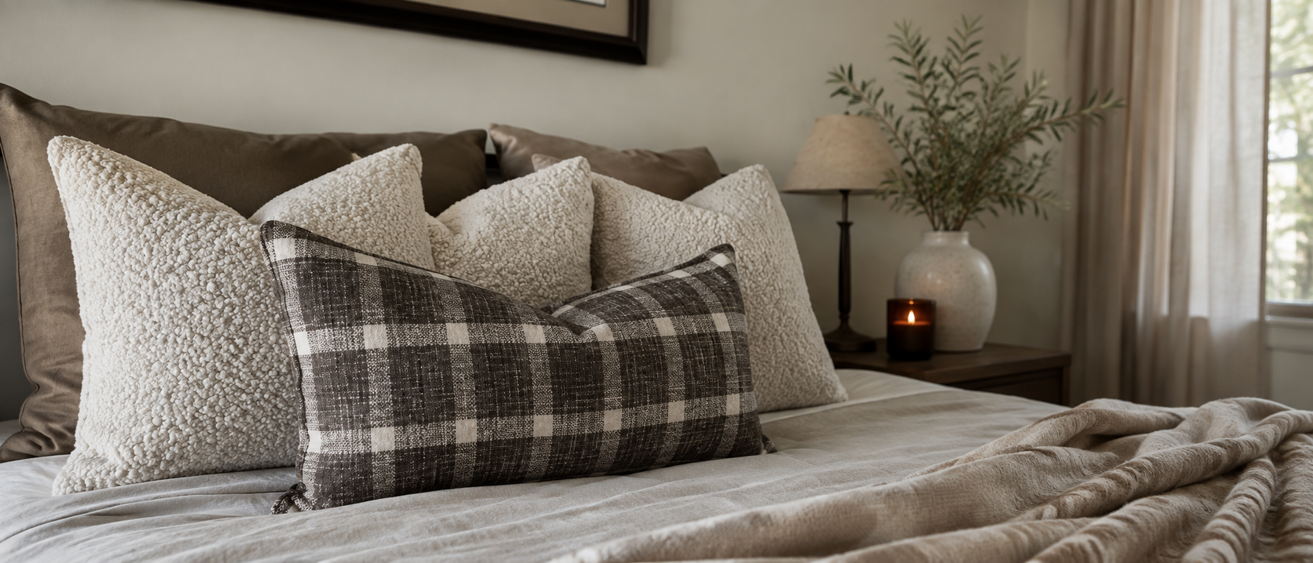 Soft home textiles and comfortable everyday layers