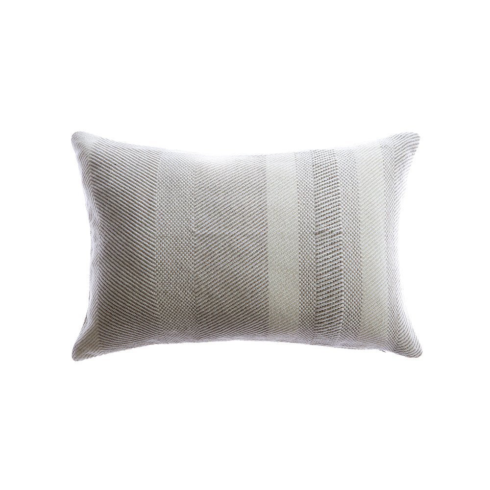 Ivory Woven Square Throw Pillow