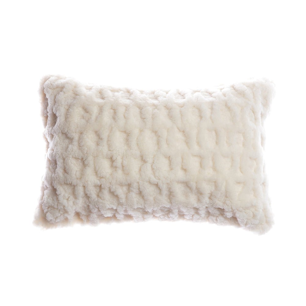 Handcrafted Sculpted Shearling Pillow - Image 3