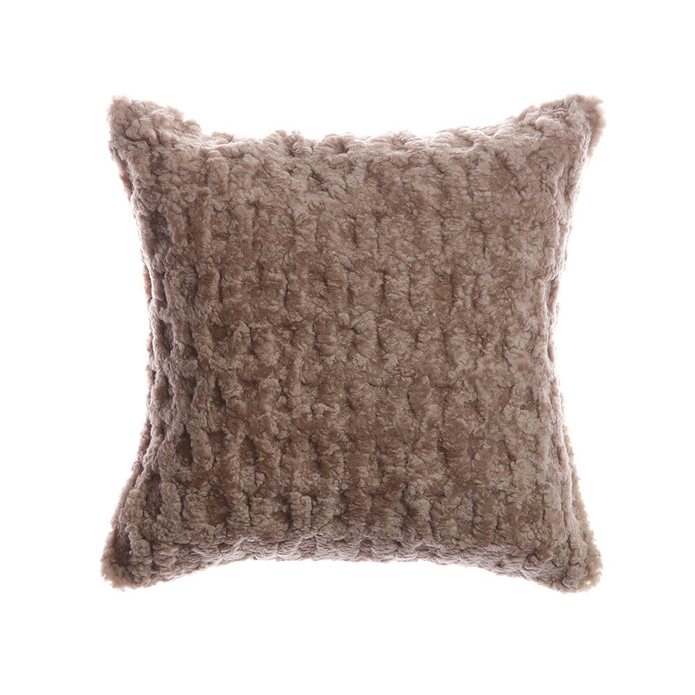 Handcrafted Sculpted Shearling Pillow - Image 6