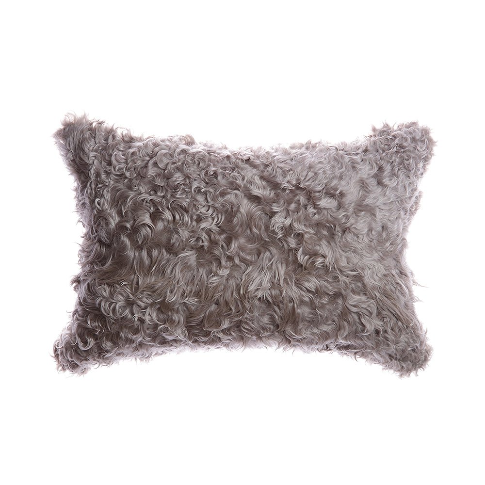 Curly Goat Fur Plush Pillow - Image 4