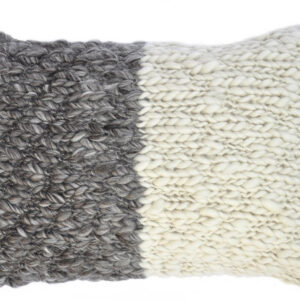 Two Tone Jersey Wool Throw Pillow