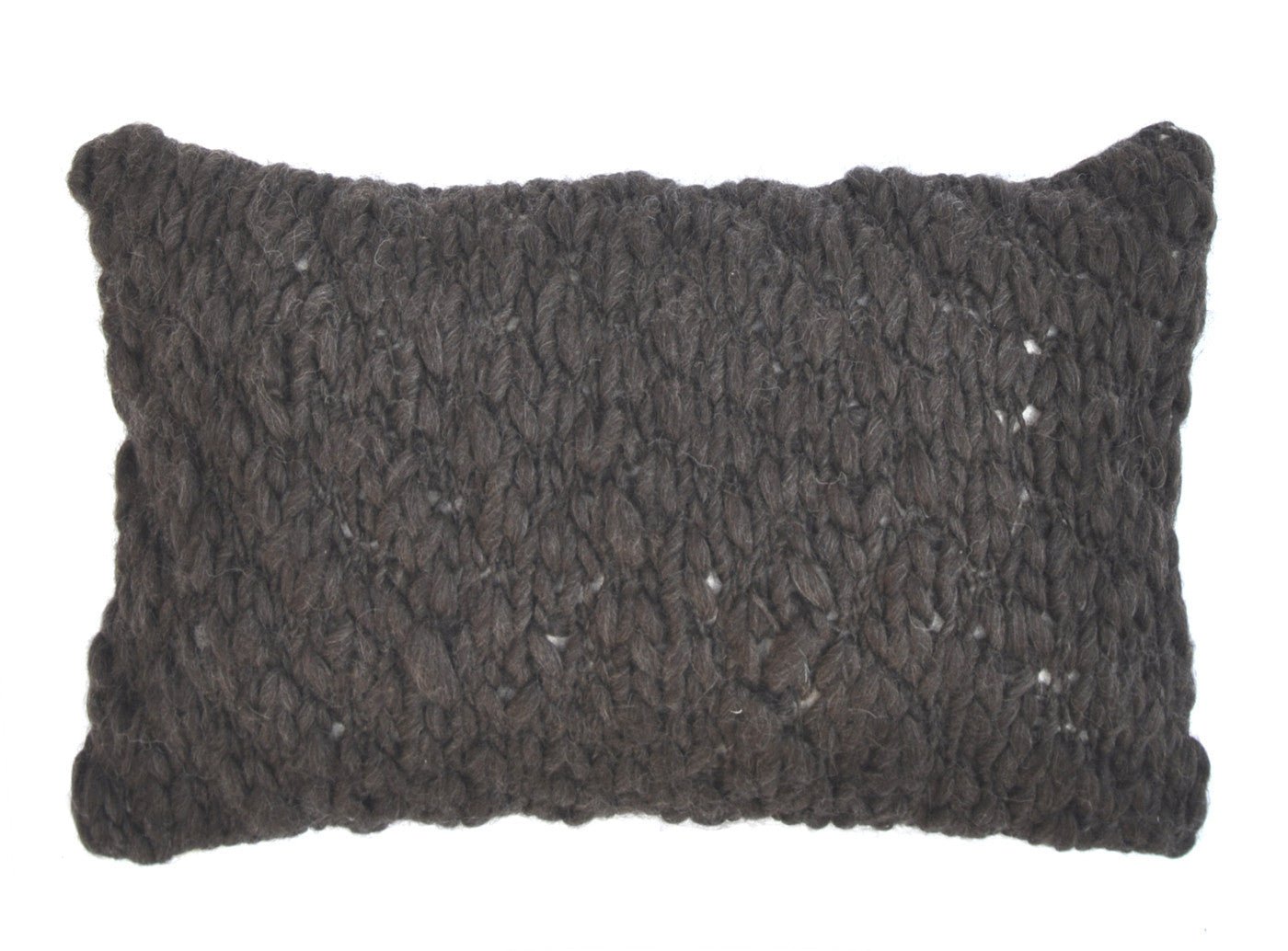 Two Tone Jersey Wool Throw Pillow - Image 2