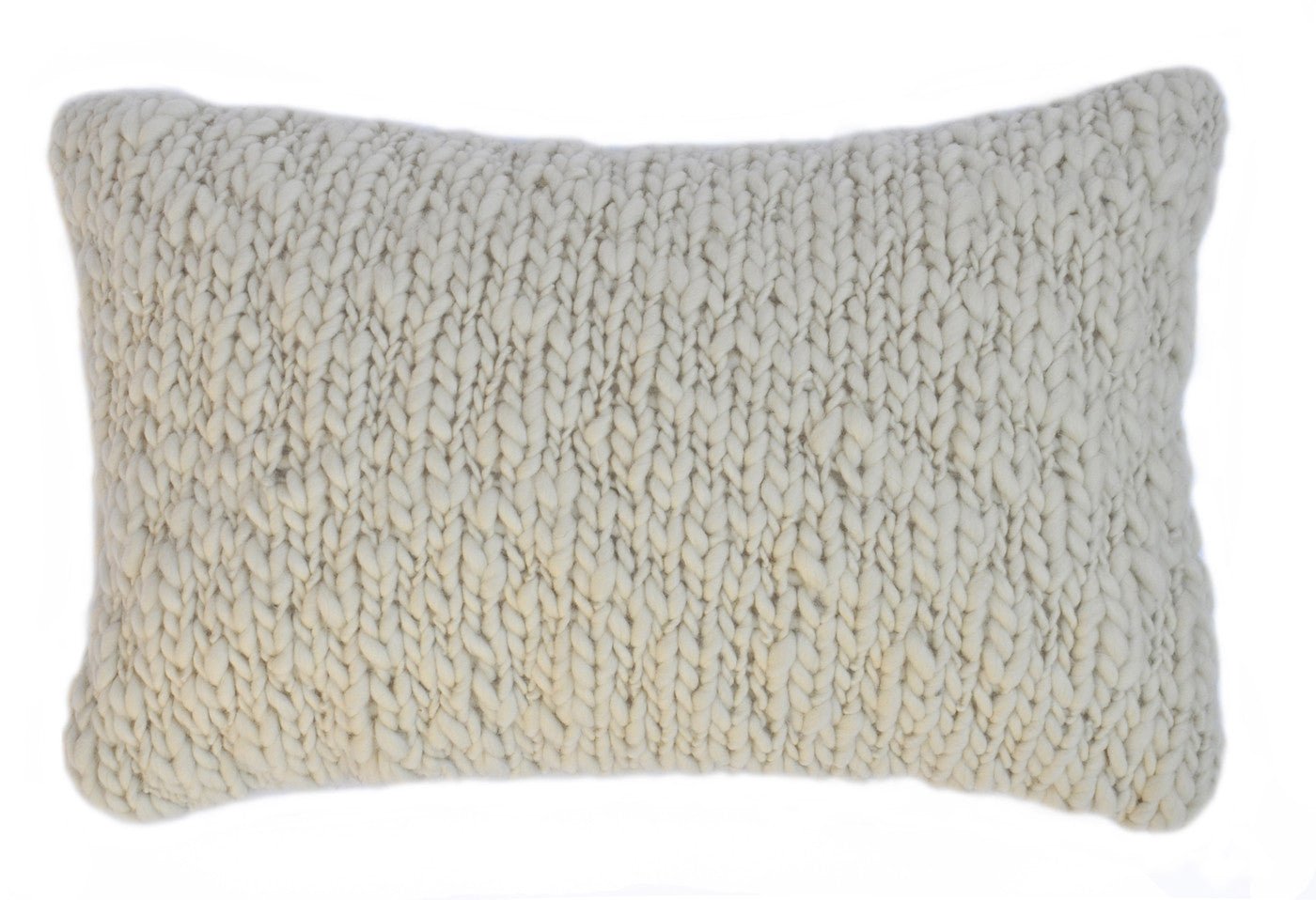 Two Tone Jersey Wool Throw Pillow - Image 3