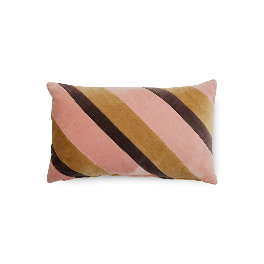 Striped velvet pillow Sunkissed - Image 3
