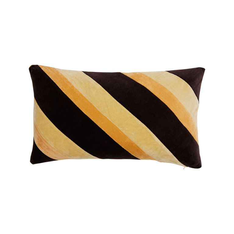 Striped velvet pillow Fame - Image 2