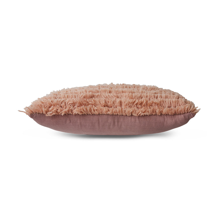 Fluffy woolen pillow - blush - Image 2